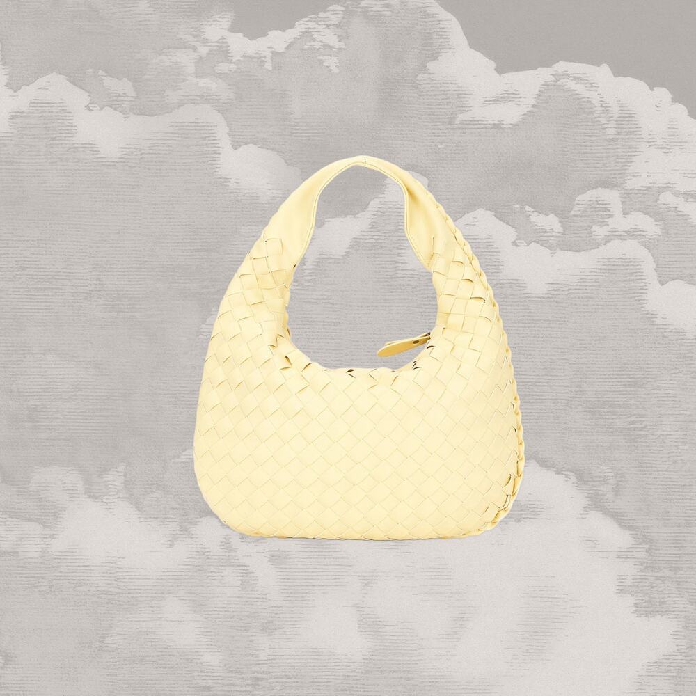 8 OTHER REASONS Emily Shoulder Bag Woven Butter Yellow Hobo faux leather NTW